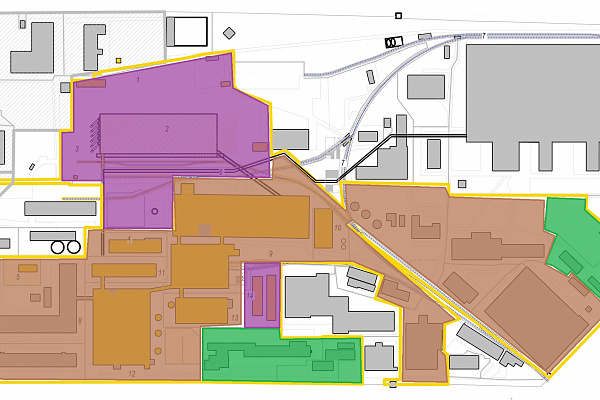 Схема функционального зонирования территории индустриального парка 